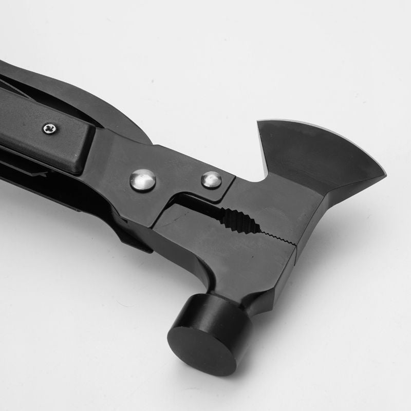 Outdoor camping multifunctional portable pliers hammer folding ground nail hammer vehicle lifesaving tool