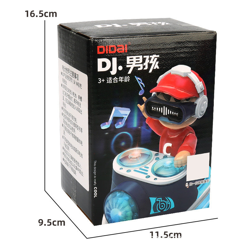 Rock DJ Playing Disc Audio Boy Music Light