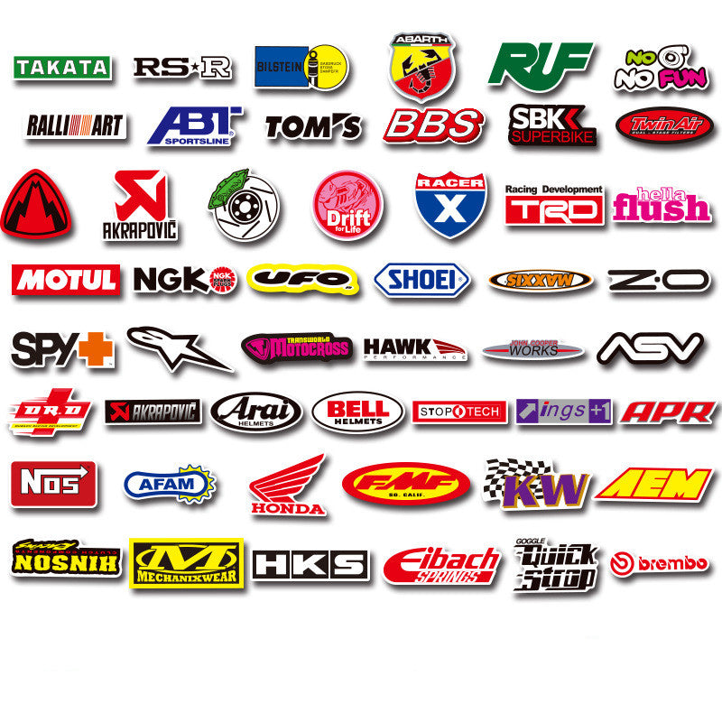 Car and motorcycle stickers