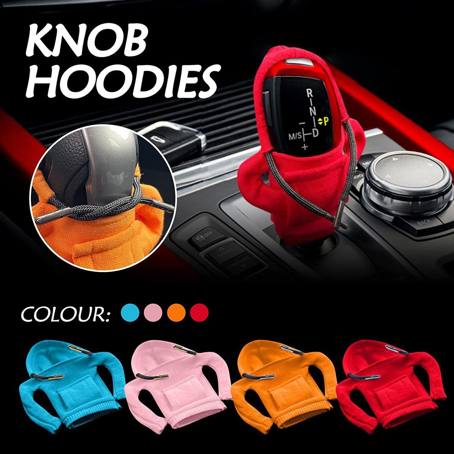 Gear Shift Knob Hoodie Cover Handle Knob Gear Shift Knob Hoodie Cover Manual Or Automatic