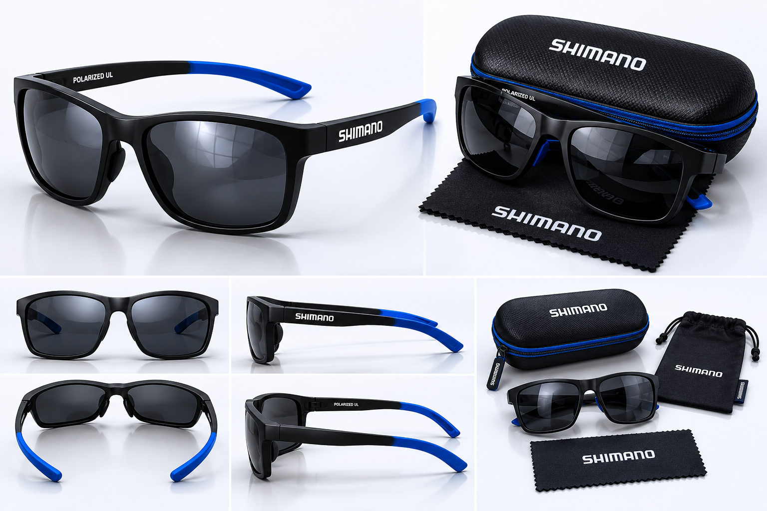 Shimano™ Polarized UL Fishing Sunglasses – Lightweight UV Protection Glasses