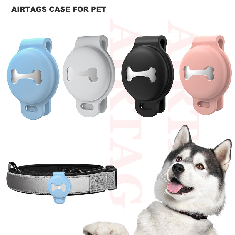 Airtag Silicone Protector Dog Bone Anti-Loss Locator Tracker Pet Tracker